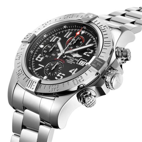 breitling avenger 2 volcano black|Breitling Super Avenger II Steel Volcano Black Dial .